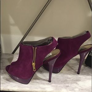 Purple Suede Heels